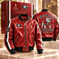 GGBD PREMIUM LEATHER BOMBER JACKET NTNA