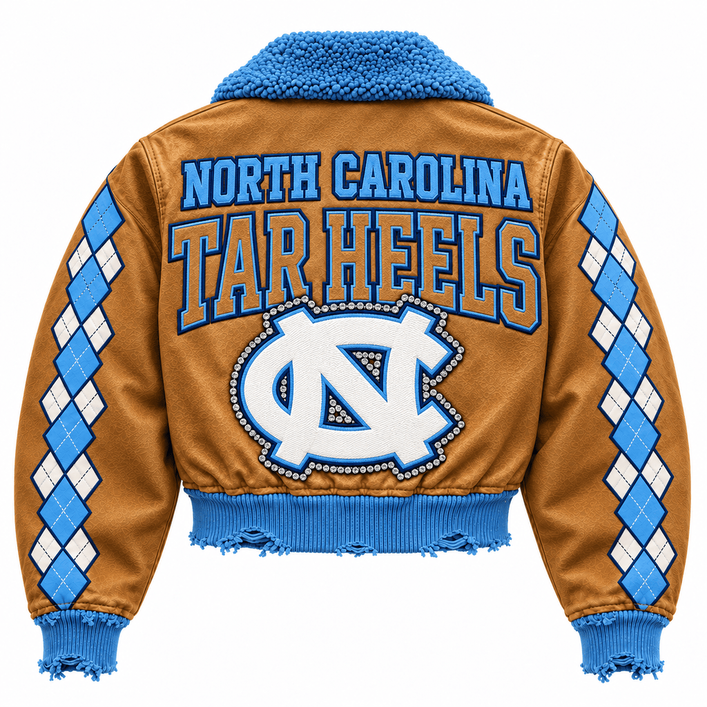UNC Cropped Bomber Jacket NTKO