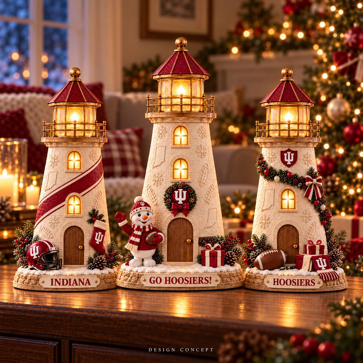 IDH Premium Holiday Lighthouse Trio TMH