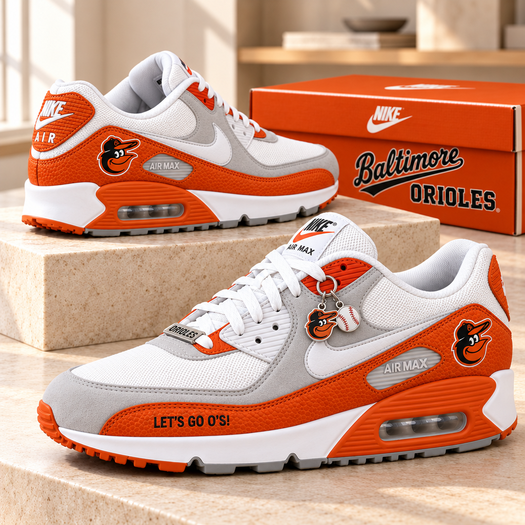 Baltimore Orioles Premium Low-Top Sneakers