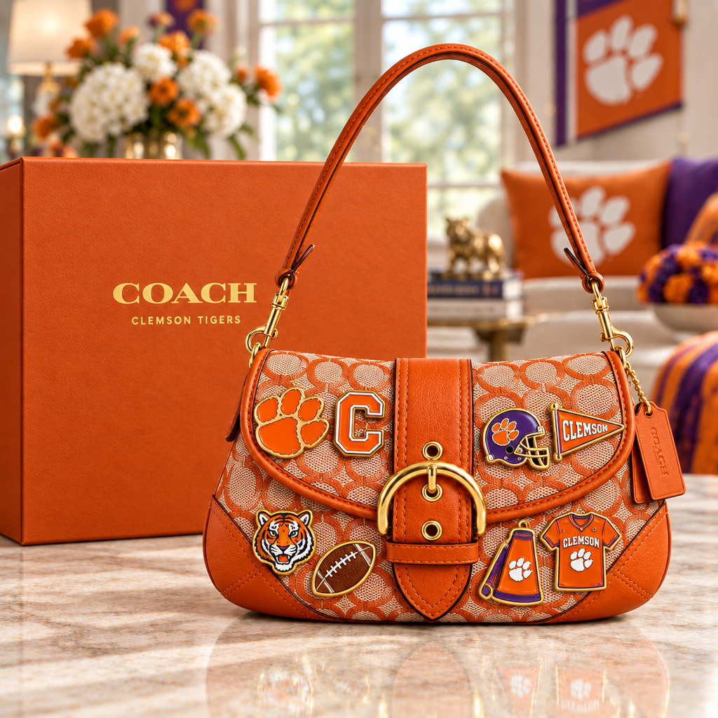 Clemson Tigers Soho Bag With Charm