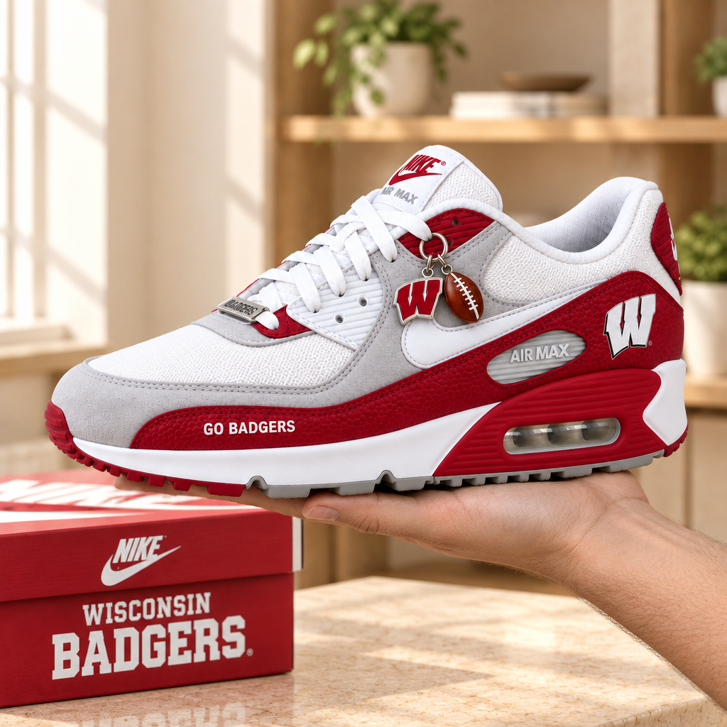 Wisconsin Badgers Premium Low-Top Sneakers