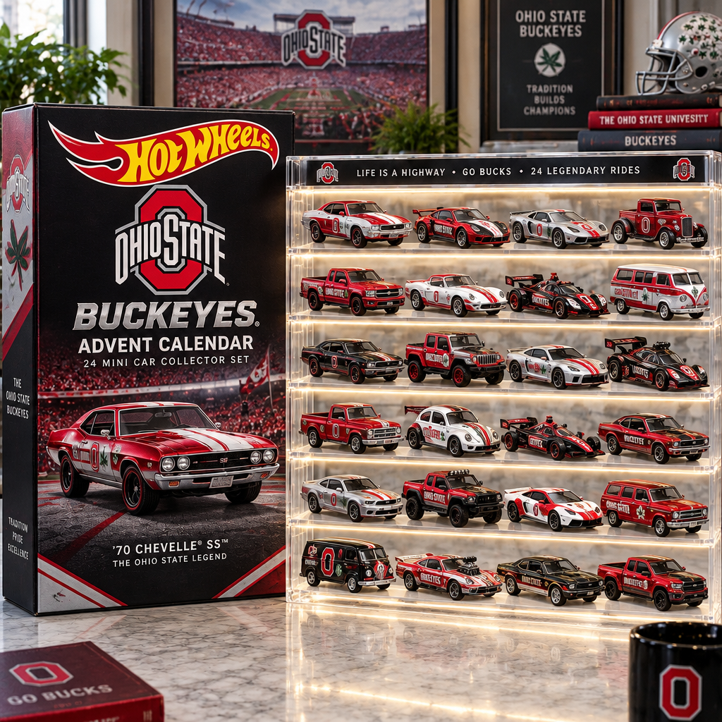 Ohio State Buckeyes Premium Mini Car Advent Calendar