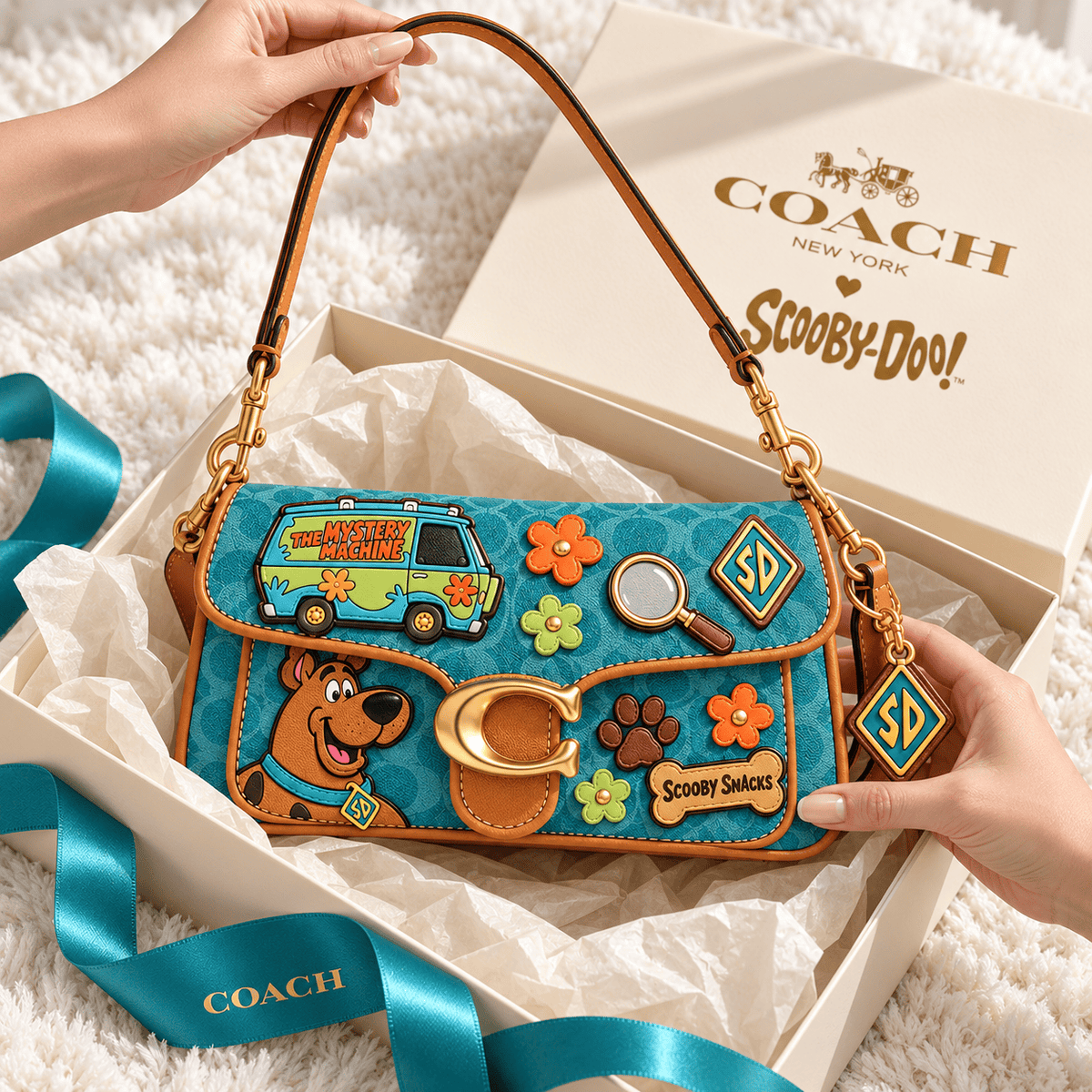 Premium SCBD Coach Shoulder Cross With Charm NPL
