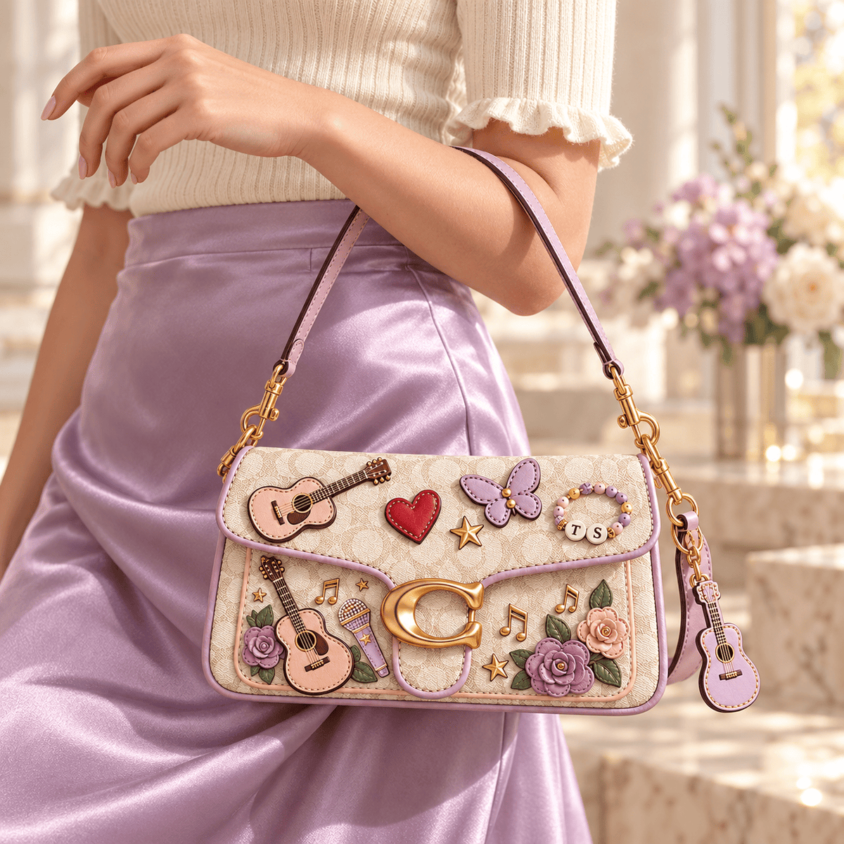 Premium TLSW Coach Shoulder Cross With Charm NPL