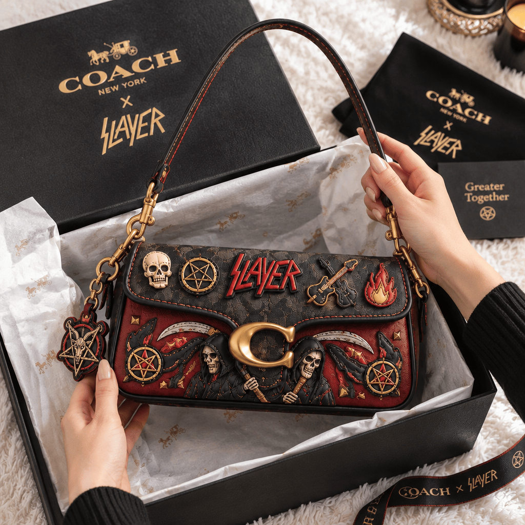 Premium SLER Coach Shoulder Cross With Charm LNTH