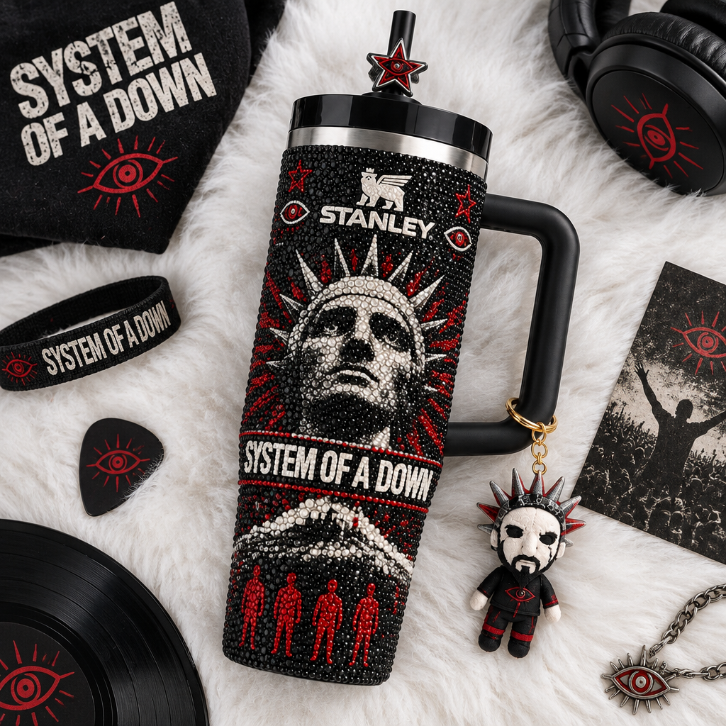 System Of A Down 40oz Tumbler With Handle TTNL